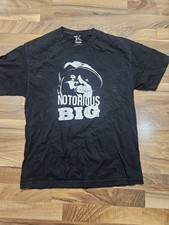 Notorious BIG Graphic T-Shirt THC The Holy Couture Black Size Large USA Made