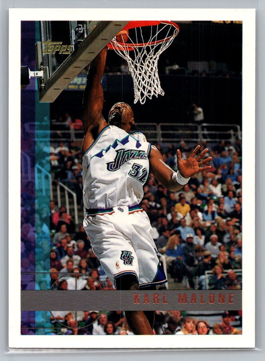 1997-98 Topps Karl Malone #166 Utah Jazz | eBay