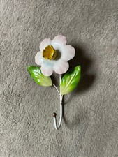Handgefertigt Haken Blumen Wandbehang Mantel Key Handtuch Kleidung Antik
