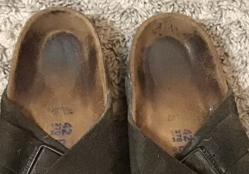 Birkenstock Arizona Braun Wildleder Sandalen Birko-Flor EU42, L11 M9 270 Weichbettung - Bild 4 von 7