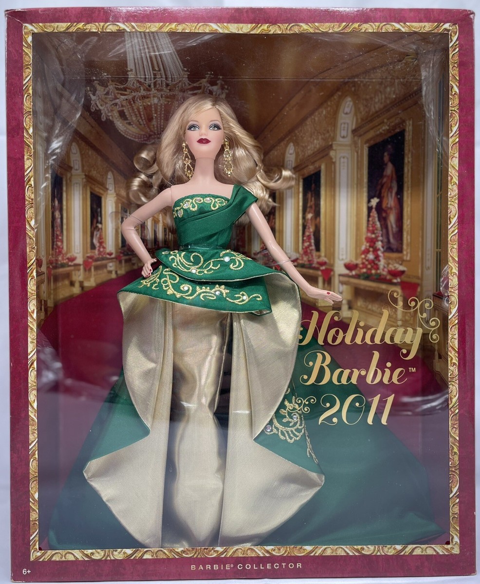 2011 Happy Holiday Christmas Barbie Doll (T7914) | eBay