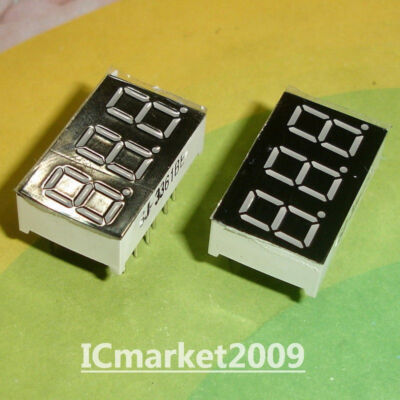 10 PCS 3 Digit 0.36 inch RED NUMERIC LED DISPLAY COMMON ANODE 3Bit LD-3361BS #W4