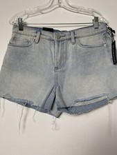 BLANK NYC The Essex Shorts Size 29 Blue Distressed Destroyed Classic Cut Off