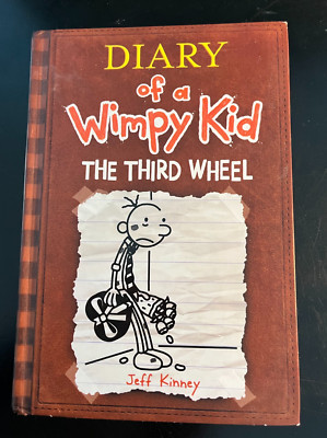 Signed! Diary of a Wimpy Kid '' The Third Wheel'' by Jeff Kinney, HC, New!