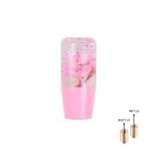 Universal Jdm Sakura Pink Glitter Flowers Manual Car Gear Stick Shift Knob 100mm Universal Jdm Sakura Pink Glitter Flowers Manual Car Gear Stick Shift Knob 100mm