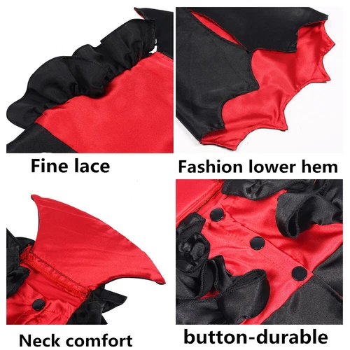 Funny Dog Party Costume Outfit Pet Cosplay Clothing Dress Cat Halloween Cloak - 第 11/12 張圖片