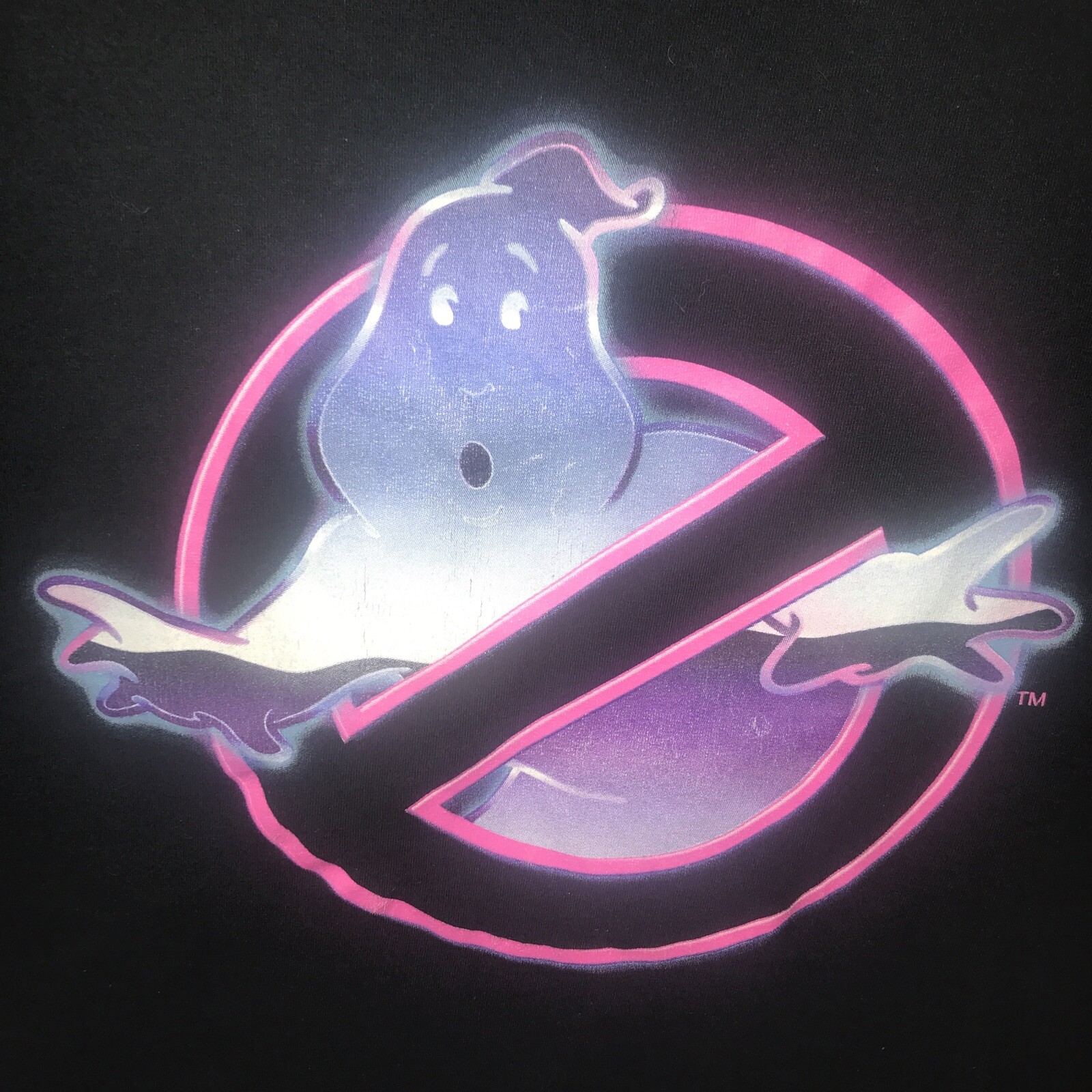 Ghostbusters Neon Mad Engine Ghost ￼Pink Purple L… - image 3