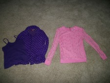 EPIC THREADS PURPLE TOP  HEART N CRUSH PINK TOP GIRLS KIDS CLOTHES LOT SMALL S