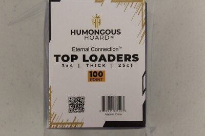 (25) Humongous Hoard 3'' x 4'' Premium Eternal Connection 100Pt Thick Top Loaders