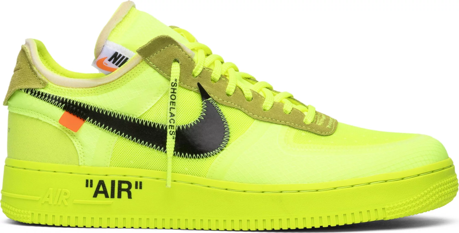 Size 9 - Nike Air Force 1 Low x OFF-WHITE Volt 2018 for sale online | eBay