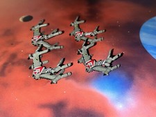 Micro Machines Babylon 5 Lot X4 Star Fury Fighter Action Space Ship Fleet Rare