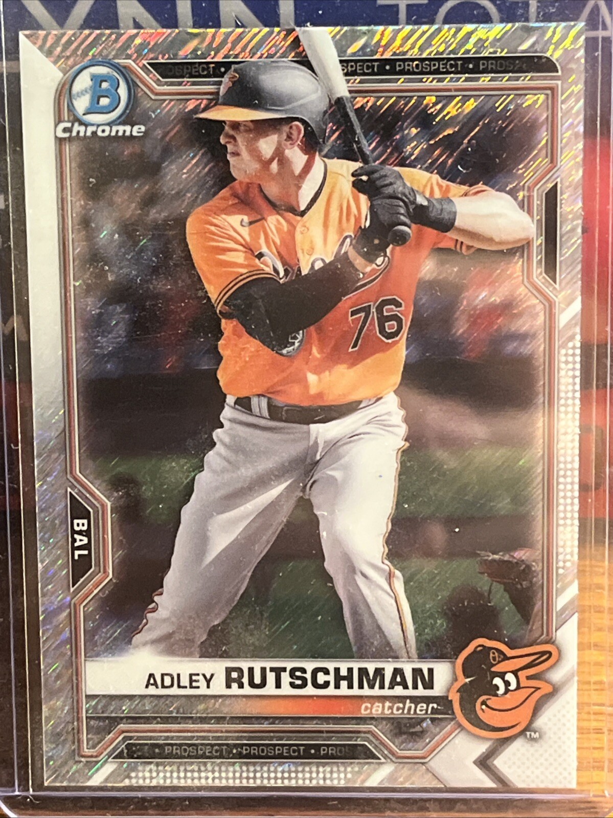 2021 Bowman Chrome Prospects Shimmer Refractor Adley Rutschman #BCP-241
