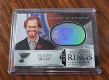 2018-19 Black Diamond Hockey Hall of Fame Rings 2015 Insert #HR-CP Chris Pronger