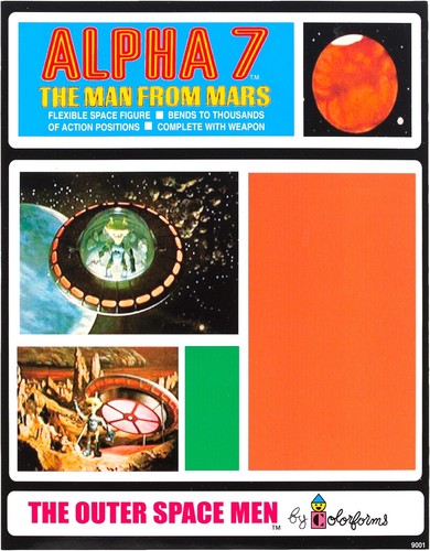 Vintage 1960 Colorforms Aliens Outer Space Men Major Matt Mason Electron OSM - Bild 7 von 13