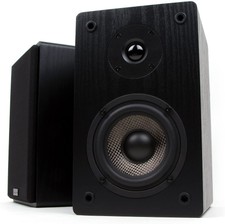 Home Theater Music Speakers Bookshelf Wired Surround Sound Stereo Loud Black 75w