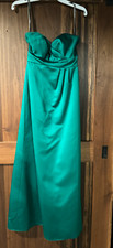 ALFRED ANGELO SIZE 0 BRIDESMAID DRESS 7132-EMERALD GREEN STRAPLESS