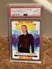 2022 Goodwin Champions Splash of Color Maria Sharapova PSA 10 SP Card POP 1