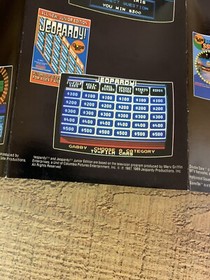 Jeopardy 25Th Anniversary Edition NES Nintendo Game Manual booklet, and Poster