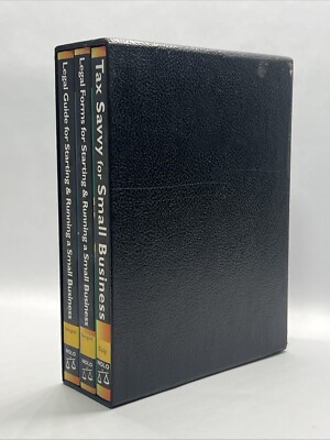 NOLO Tax Savvy for Small Business Legal Forms Legal Guide Lot Of 3 2nd Edition