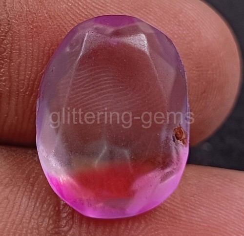 Ametrine IGL 12.90 CT Oval Shape Lab-Created Bi-Color IGL Loose Gemstone 5JSP - Picture 2 of 4
