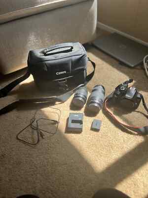 Lightly Used Canon EOS Rebel T6 DSLR Camera Kit, Black
