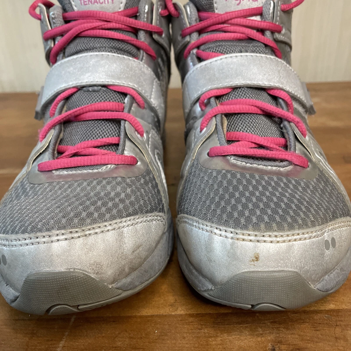 Ryka Womens Tenacity Silver Pink Size 8 M High Top Dance Hip Hop
