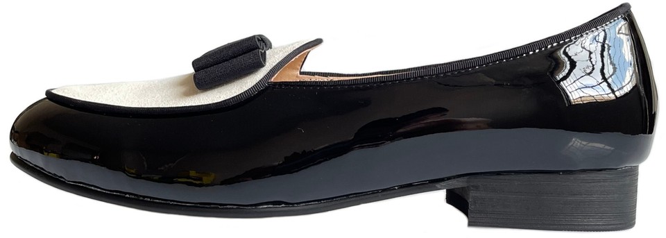 FOOT FEDERATION MOC-TOE MEN'S LEATHER SLIPPER WHITE