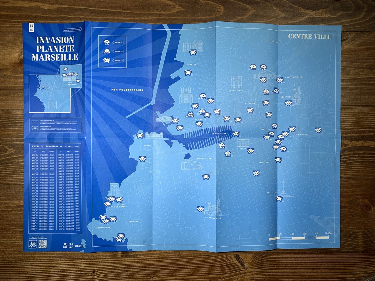 INVADER 2020 Marseille Exhibition Poster