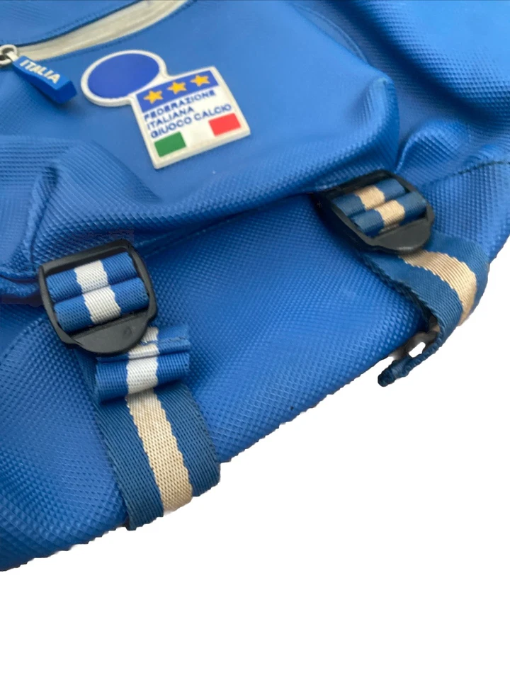 Vintage FIGC FEDERAZIONE ITALIANA GIUOCO CALCIO Zip Shoulder Bag - Azzurri Blue - Image 3 of 4