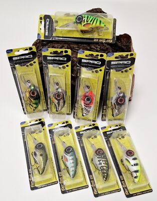 Spro FAT IRIS 80 CR Crank 8cm 40g 9 Farben Tauchtiefe 3,0m - 4,0m Rassel