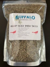 Hemp Seed Bird Seed 1 pound bag by Buffalo Botanicals Inc