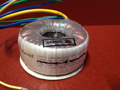 NEU!!! 1VPE 15 Stück Sek. 2x12V / 1x24V 150VA Prim. 230V Toroid Ringkerntrafo