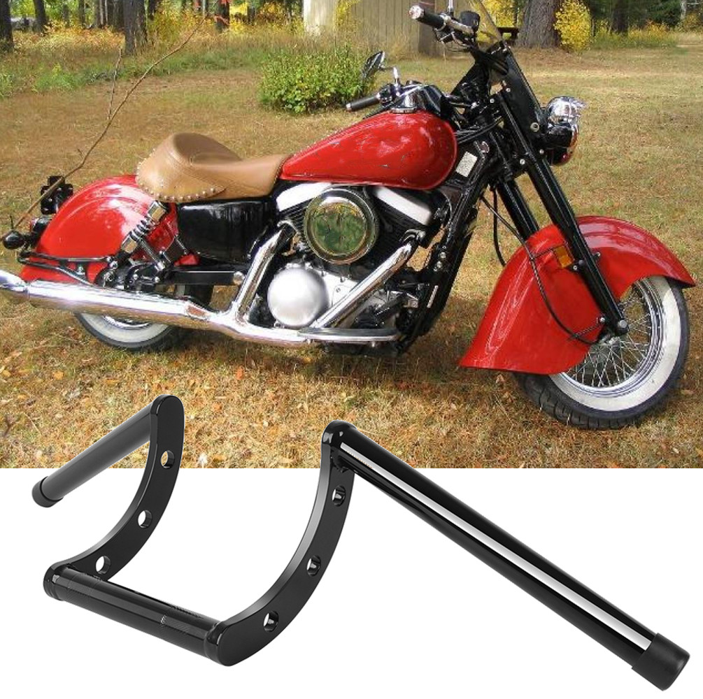 Cruiser Handle Bars 1" 25mm Black For Kawasaki VN Vulcan Classic Drifter 800