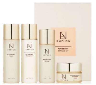 Coreana AMPLE:N peptide shot skin care set Anti Aging Moisture Gold lift