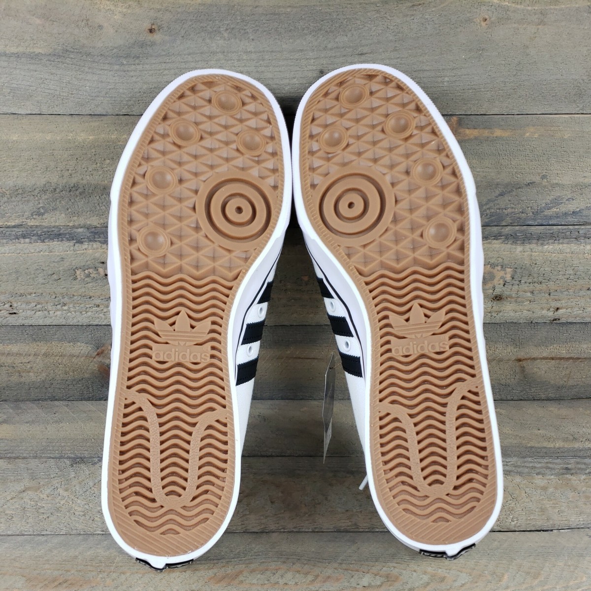 adidas Nizza Originals Men's Canvas Sneakers Shoes White Black Sz