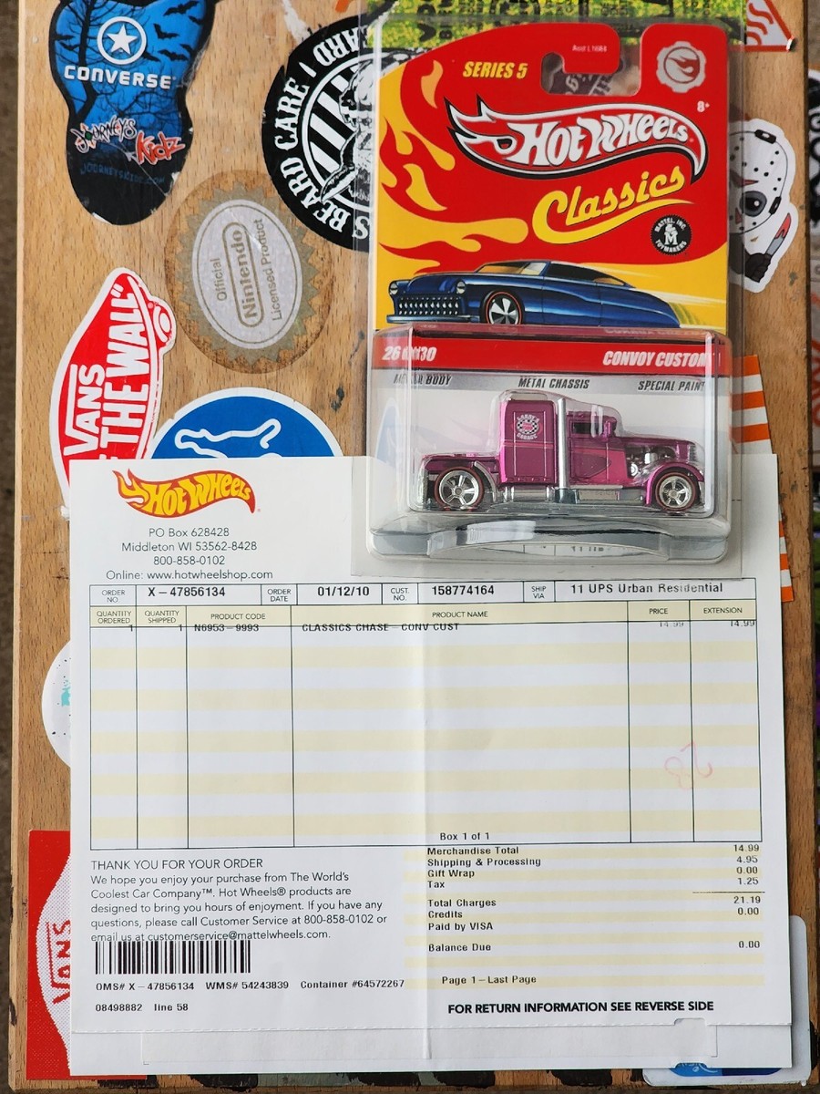 NEW! HOTWHEELS CLASSICS Series 5 CONVOY CUSTOM PINK - CHASE