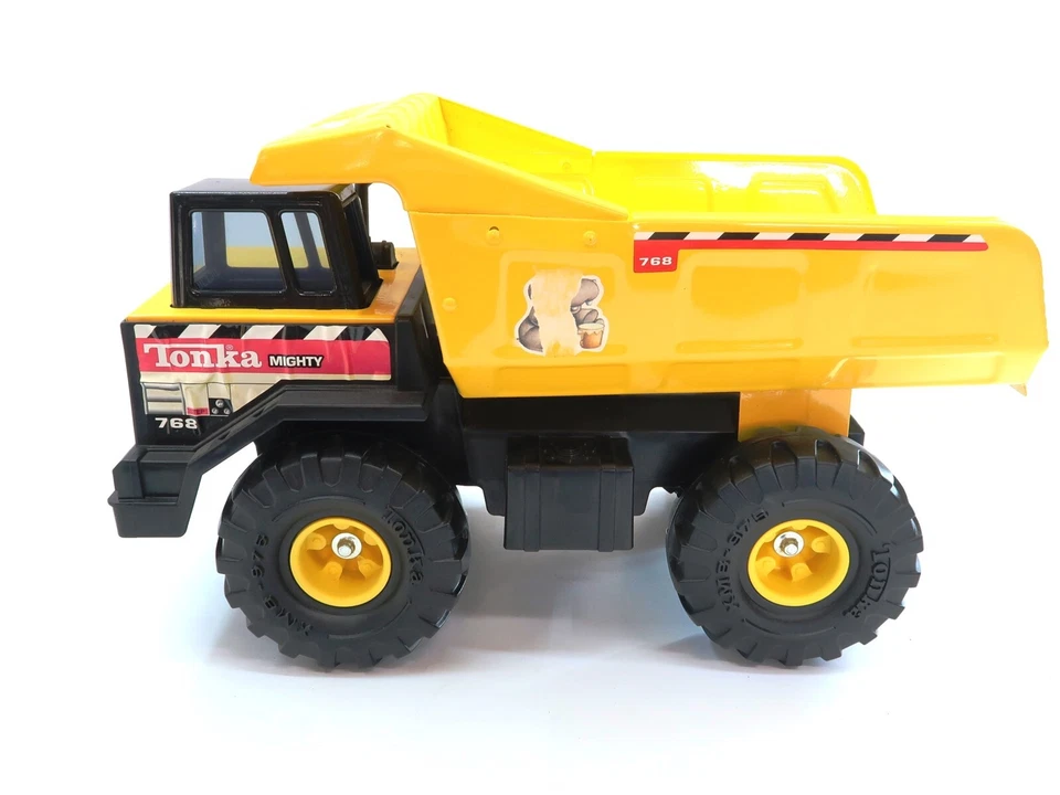 孩之宝 TONKA 自卸车 768 压钢制自卸车 1999 年尺寸 17 英寸长 10 英寸高 — 第 3/4 张图片