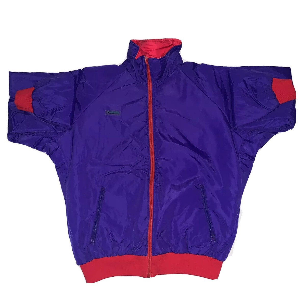 VINTAGE Columbia Puffer Jacket Men's Size X Large Coat Red