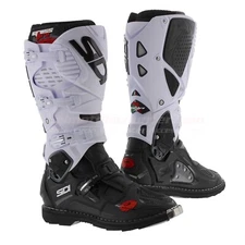Sidi Crossfire 3 MX Offroad Motorcycle Boots, Black White, Fast Shipping