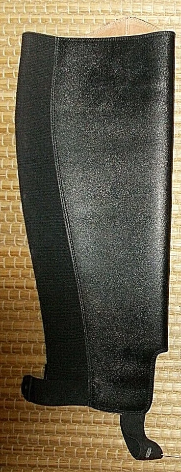 STIEFELSCHAFT CHAPS schwarz USG Echt Leder Höhe 44cm Wade 35cm NEU % UVP89€ TOP - Bild 2 von 4