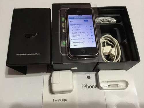 Apple iPhone 1st Generation 2G - 8GB - A1203 - Black - With Matching # Box ! - Afbeelding 7 van 15