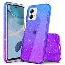 For Motorola Moto G Stylus 5G (2023) Gradient Sparkle Transparent Case