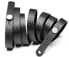 Genuine Leather Handmade Binocular DC Camera Shoulder Neck Case Strap Sling BLK