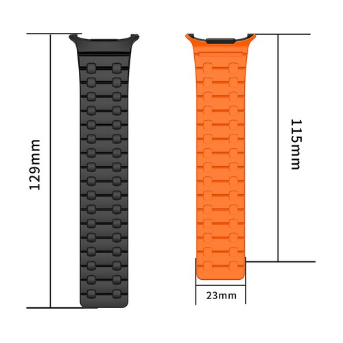 Pour Samsung Galaxy Watch Ultra 47mm Bracelet Silicone Bracelet Montre Magnétique 47mm NEUF - Photo 2 sur 16