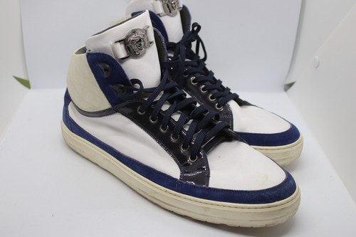 Vintage Versace Medusa Insignia Leather High-Top Sneakers – US 12 / EU 45 – Rare