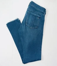 Rag & Bone Capri Jeans Women’s 24 Dark Wash Stretch Quiet Luxury Dark Naturalism