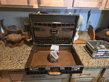 Vintage Presto Topchange Briefcase Faux Print