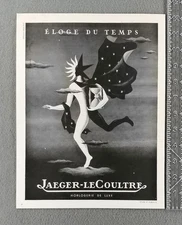 1947 Jaeger-LeCoultre watch Maurice Gouju Artist Vintage Original print Ad
