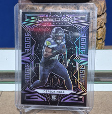 Panini 2023 Obsidian Rookie Electric Etch Purple /75 Derick Hall #187 Seahawks
