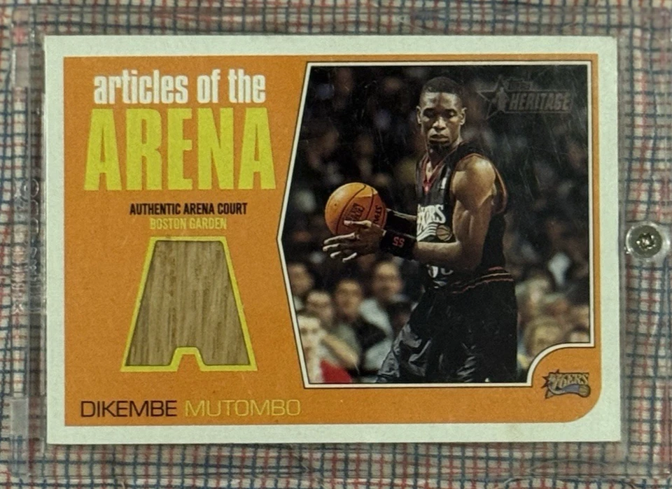 NBA Relic Lot 🏀 8 Jersey/Court Relics – Mutombo Hill Hardaway & More (2001–02) - Image 3 of 4